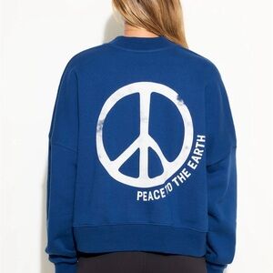 Spiritual Gangster Peace Palisades Crew Sweatshirt large 100% cotton